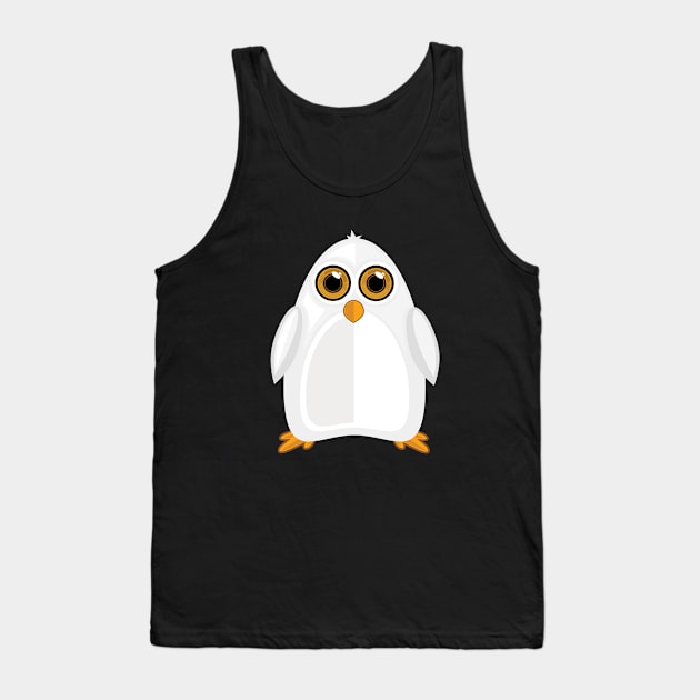 White Penguin Tank Top by adamzworld